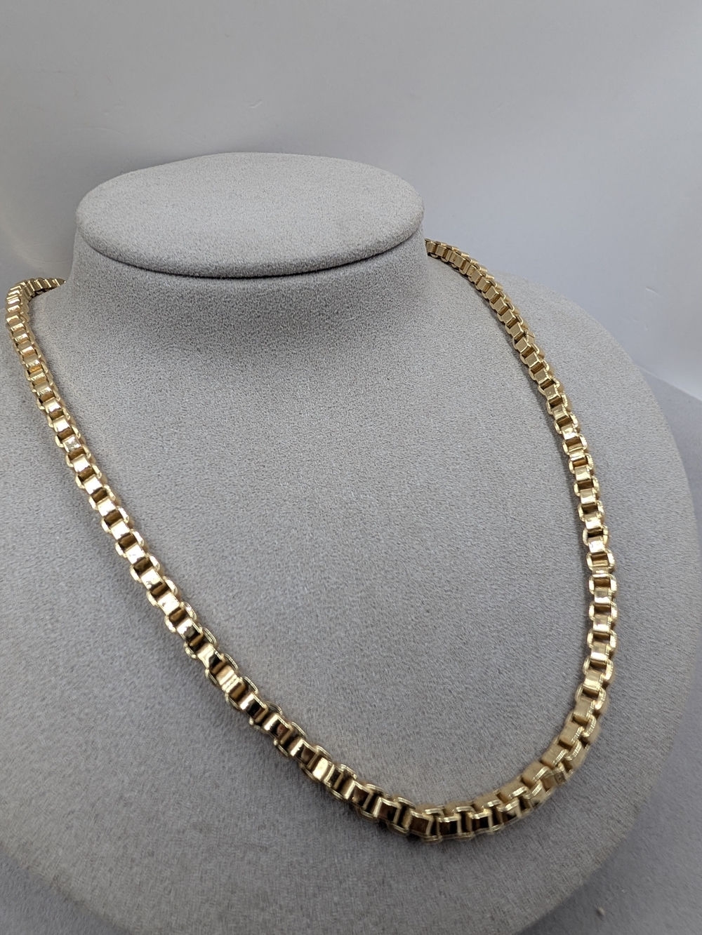 Gorjana Bodhi Box Chain Necklace 18K Gold Plated Vintage Inspired | M211 - Picture 4 of 6